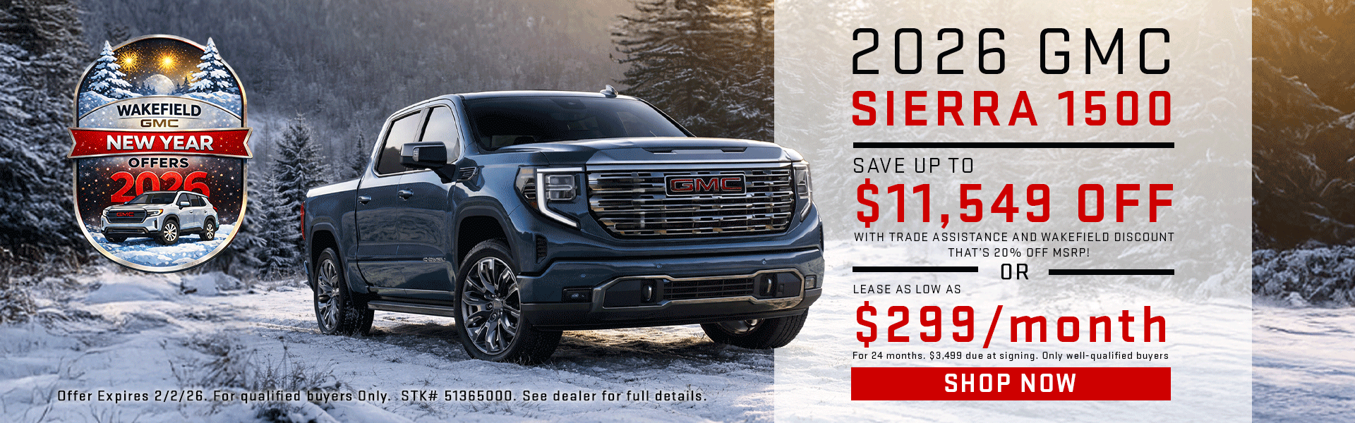 2026 Sierra 1500 Offer