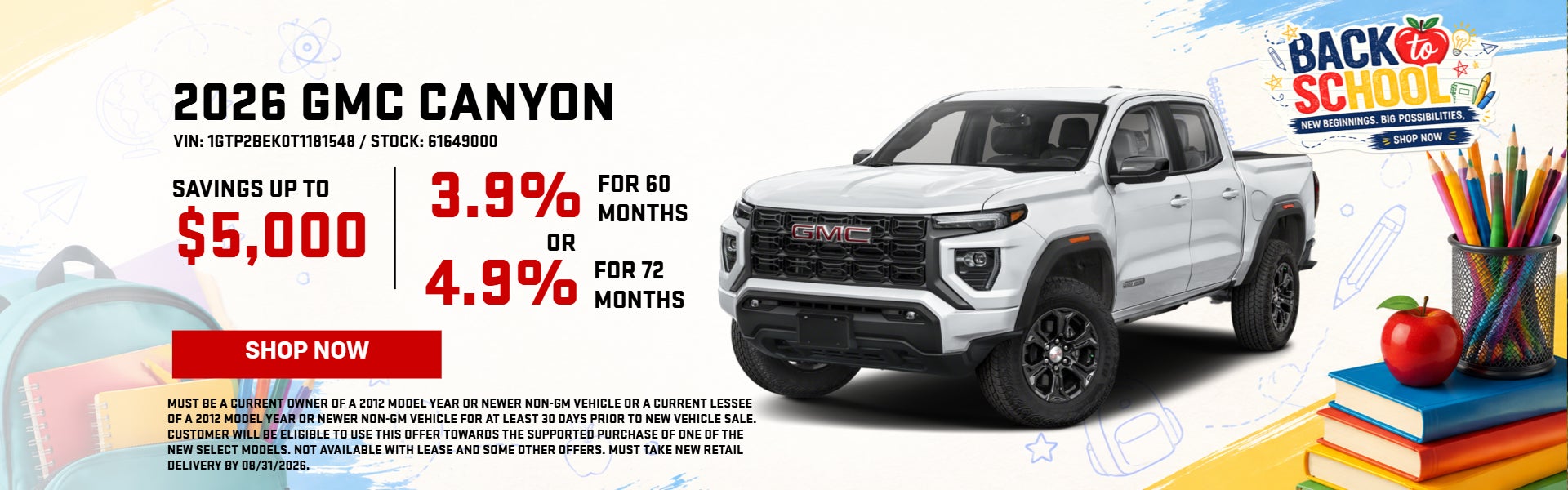 2026 GMC CANYON